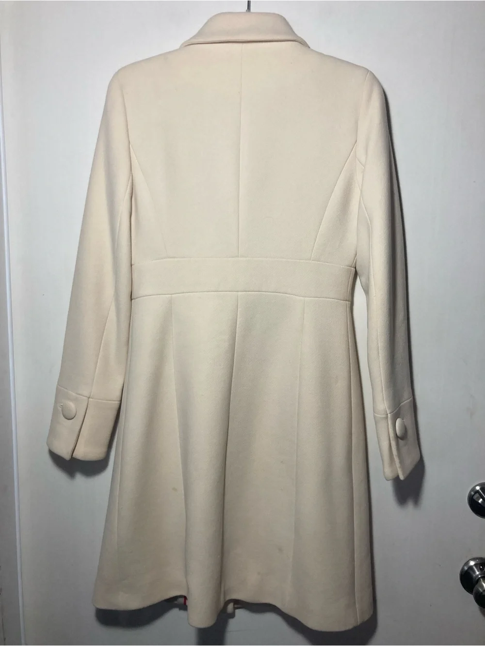 J. Crew Vintage Classic Lady Day Wool Coat A-Line Defined Waist & Pockets Size 2